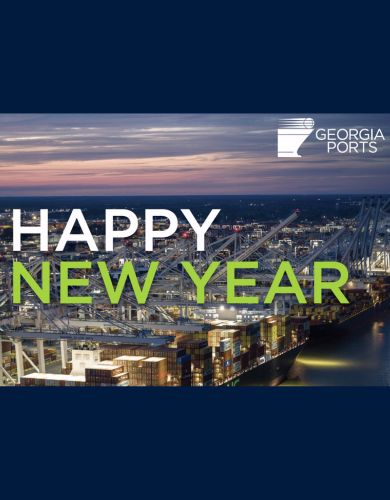 Happy New Year from the Georgia Ports Authority
