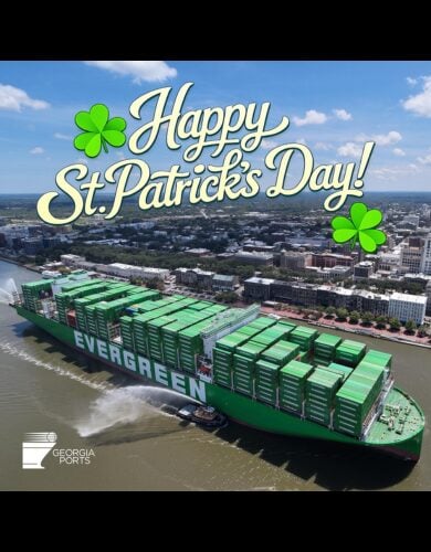 Happy St. Patrick’s Day from the Georgia Ports Authority