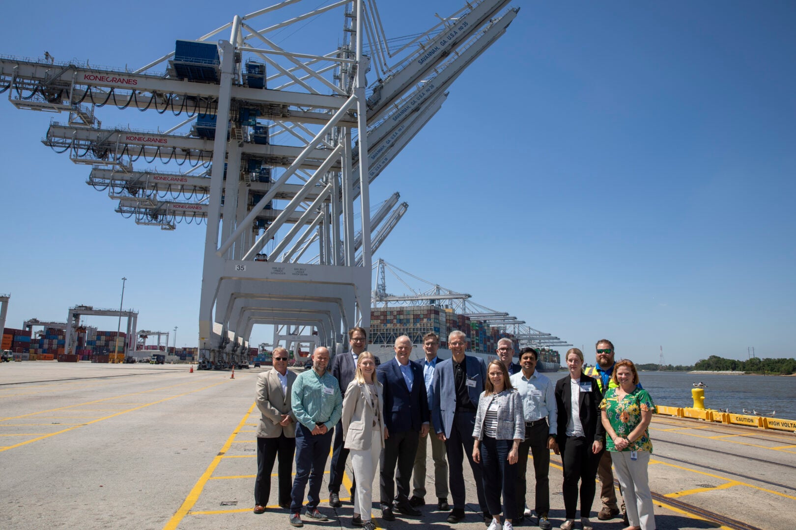Georgia Ports welcomes Konecranes leadership to the Port of Savannah 