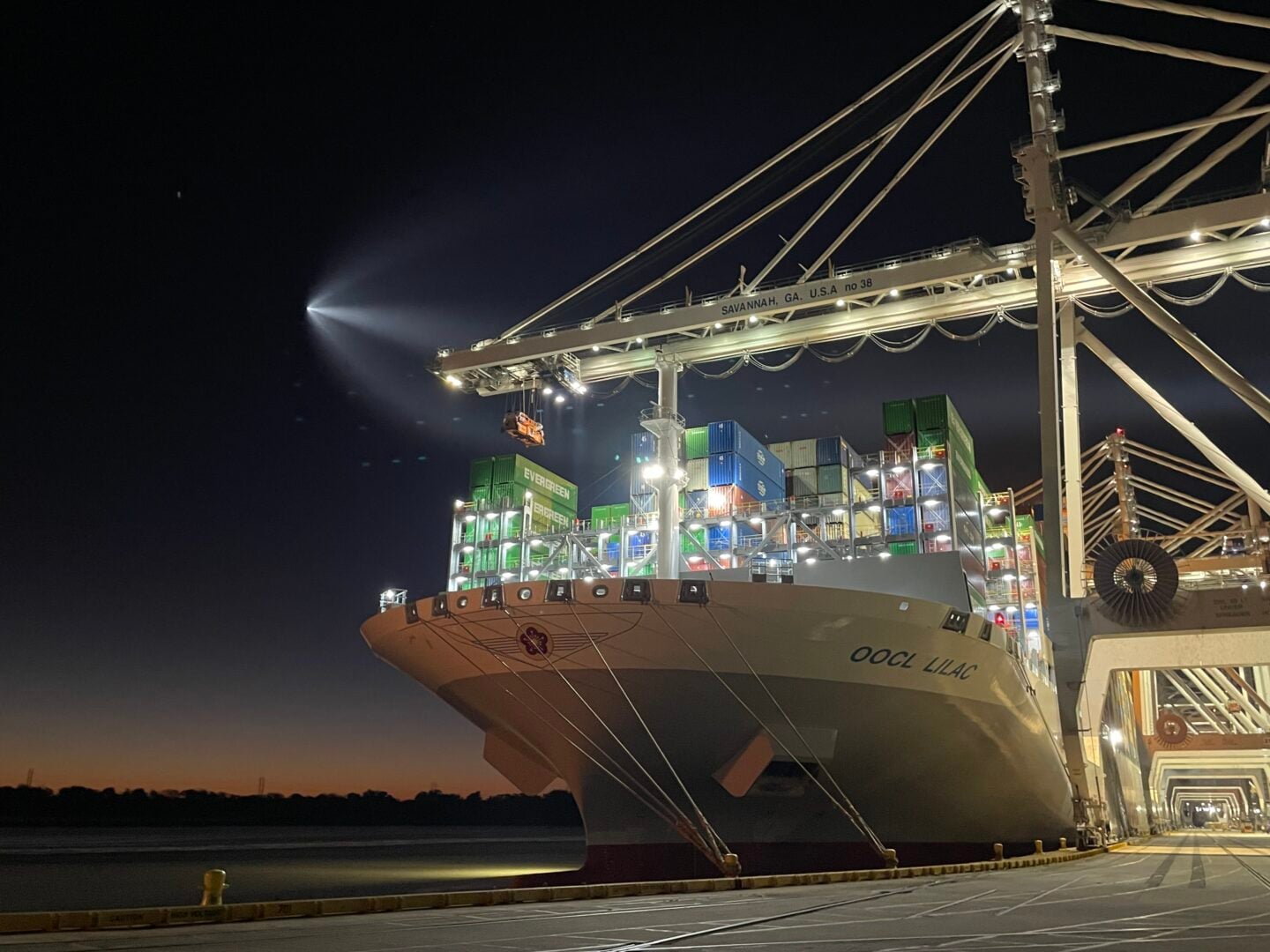 A stellar sight over Georgia Ports